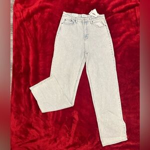 5 Pocket Baggy Straight Denim Jeans